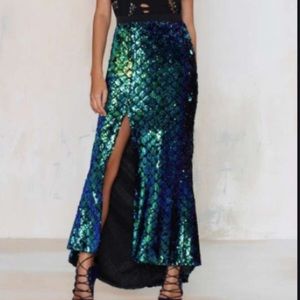 ISO Rise of Dawn sequin mermaid skirt